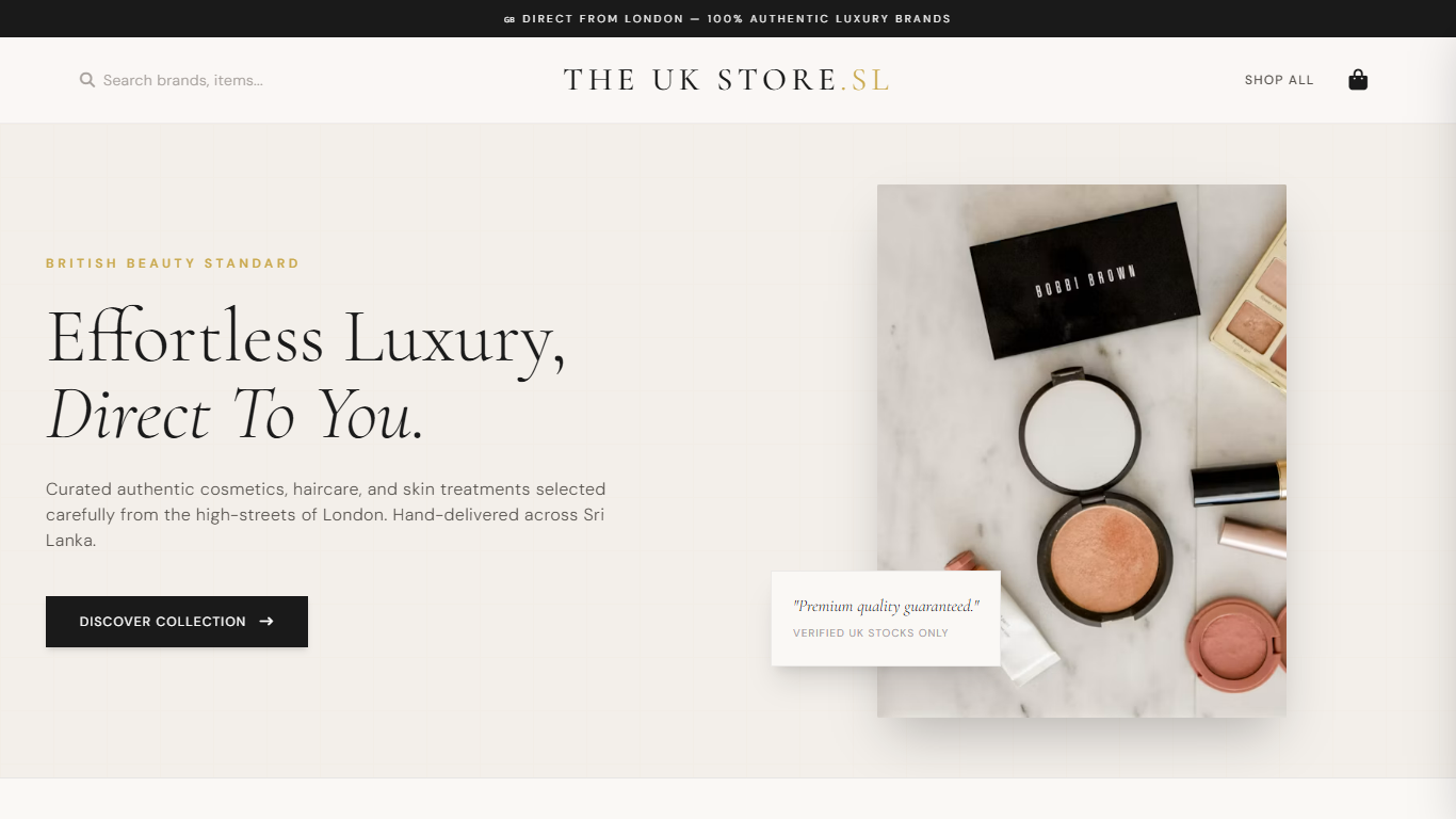 The UK Store SL project preview